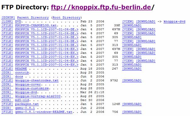KNOPPIX V5 1 1CD-2007-01-04-DE